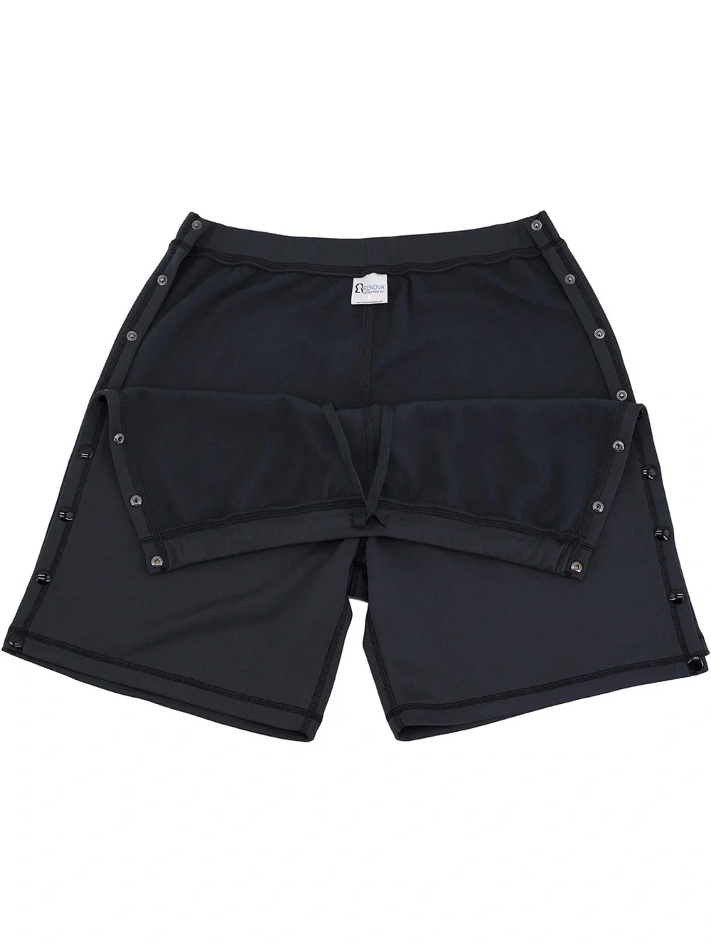 Universal Navy Snap-Panel medical / post surgery, Mobility , recovery Shorts